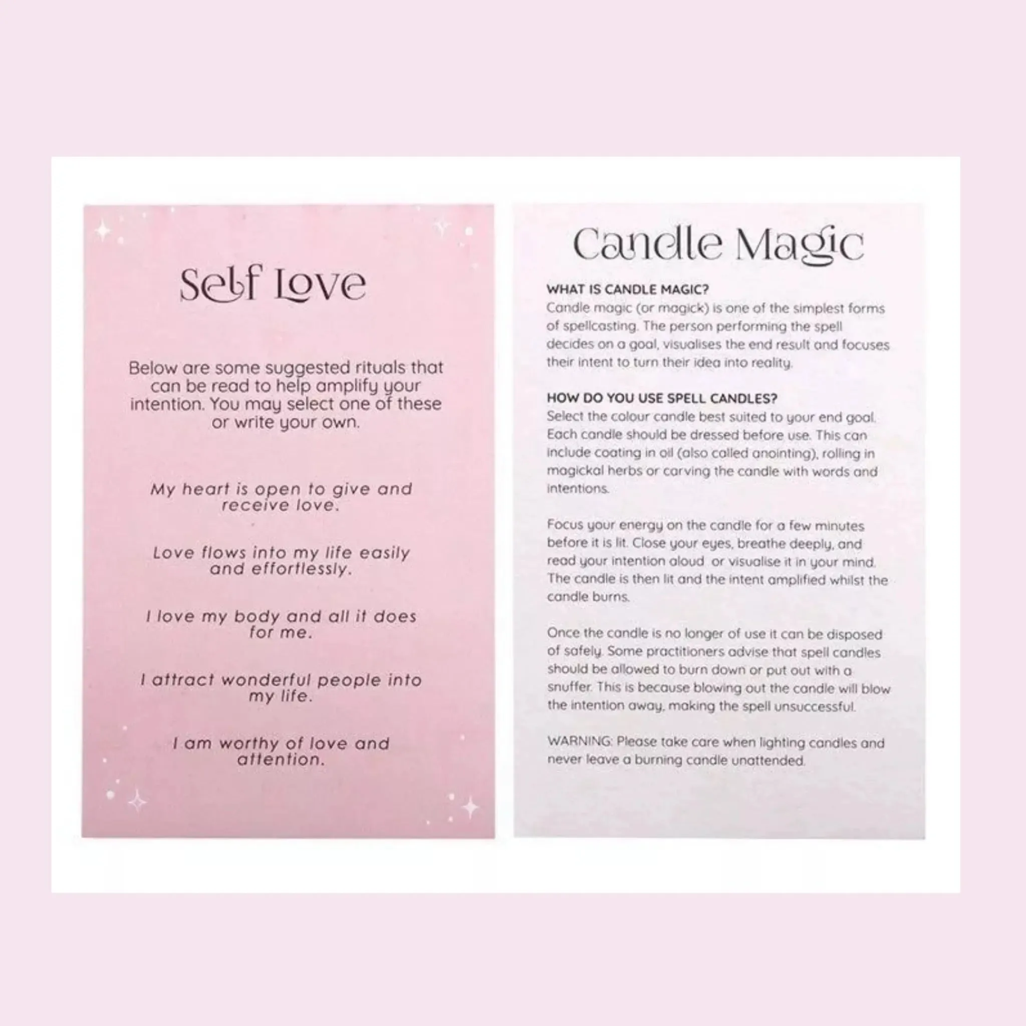 12 Self Love Candles