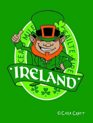 3D LEPRECHAUN SHIELD