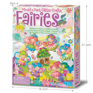 4M Mould & Paint Glitter Fairy Magnets