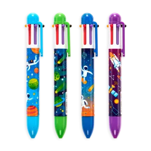 6 Click Multicolour Pens - Astronaut