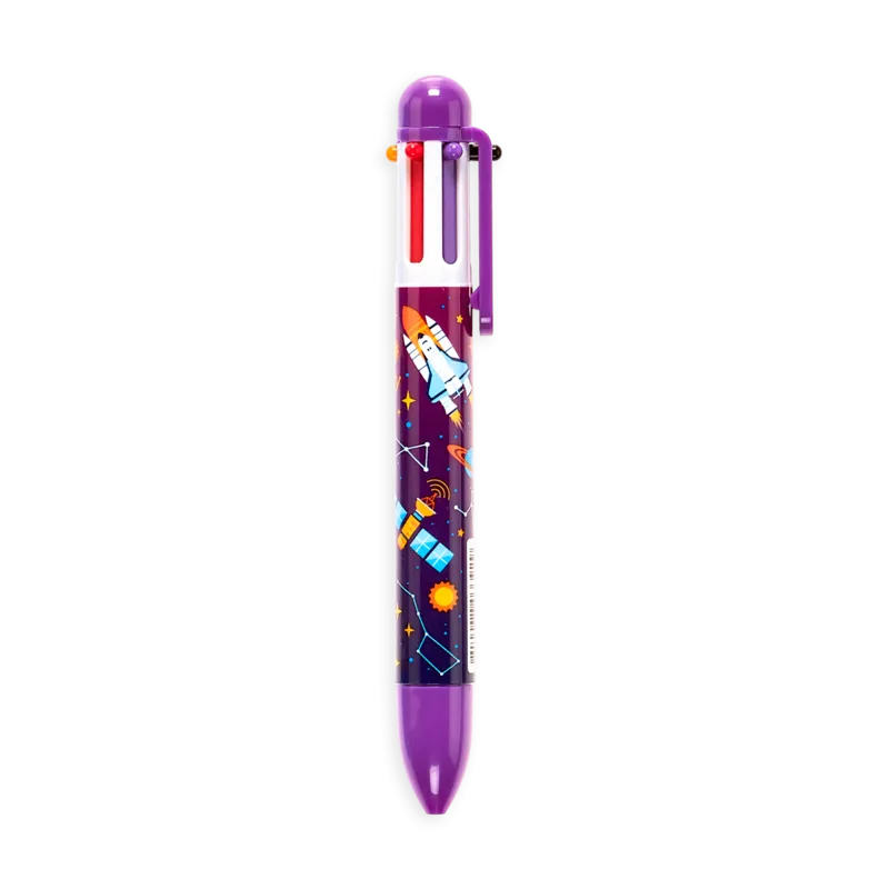 6 Click Multicolour Pens - Astronaut