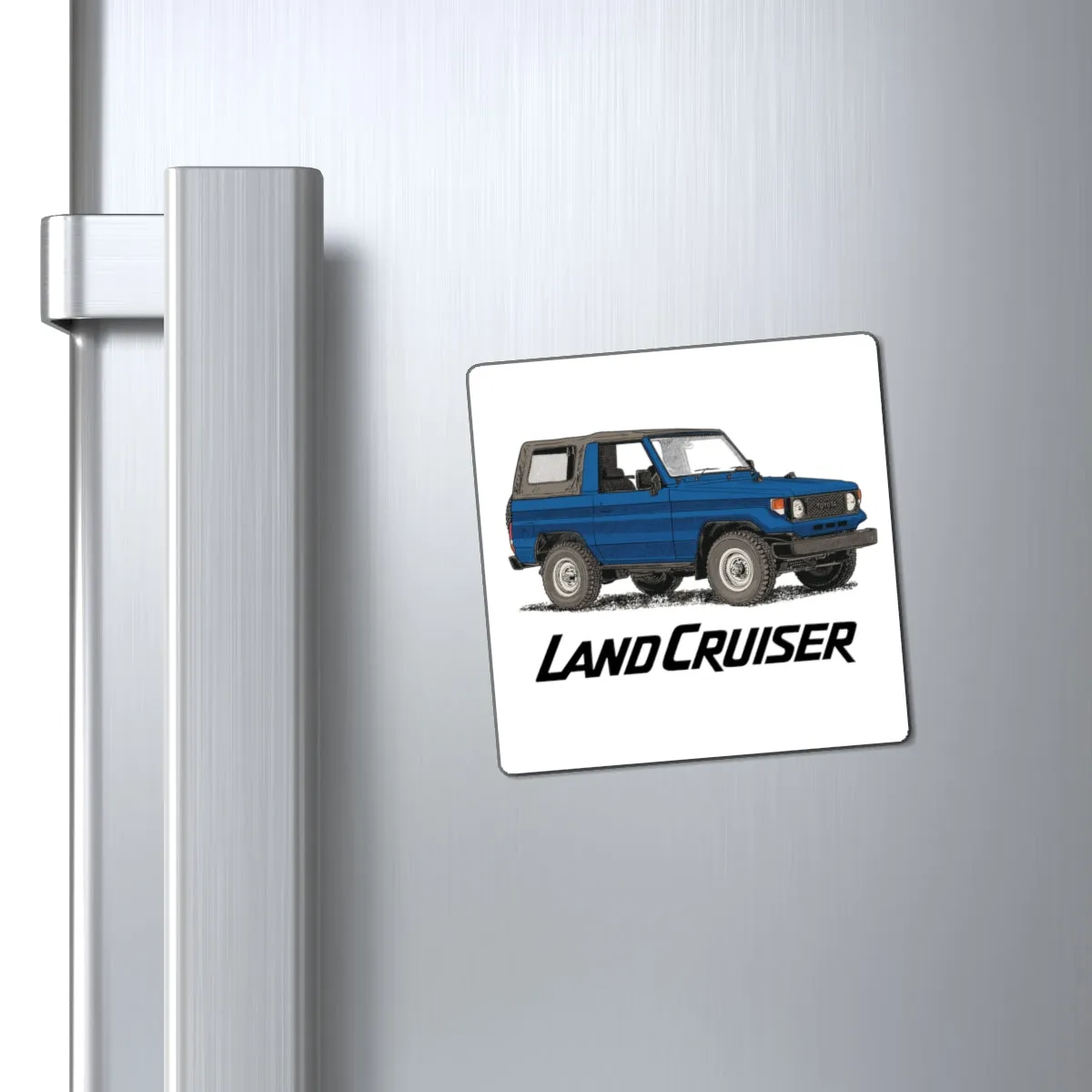 70 Series Land Cruiser Square Refrigerator Magnet - Reefmonkey Prisma Denesi