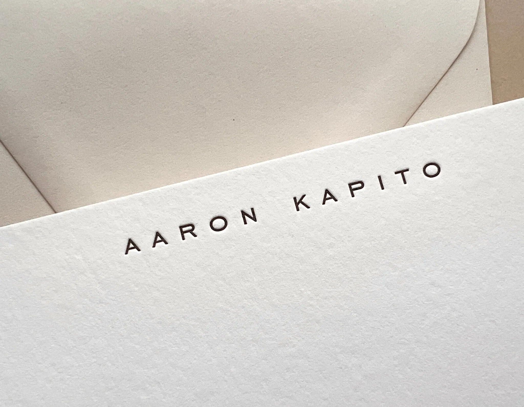Aaron - Letterpress Stationery