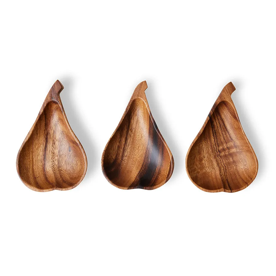 Acacia Pear Bowl Medium