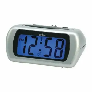 Acctim Auric LCD Alarm Clock - Silver