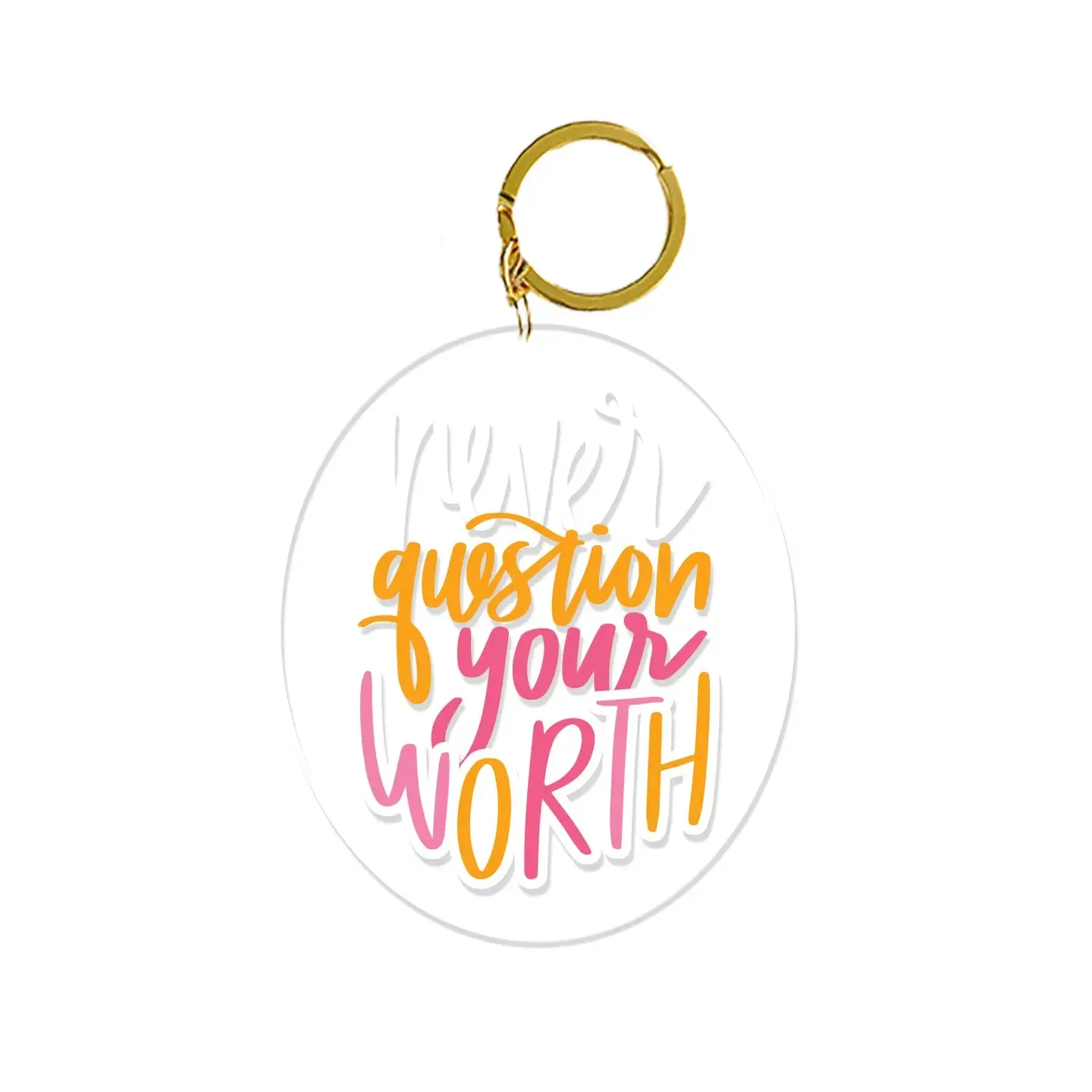 Acrylic Motivational Keychains