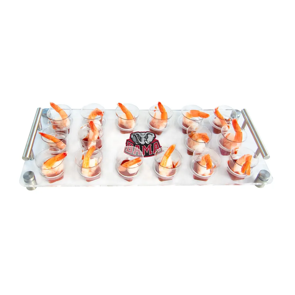 Alabama Crimson Tide  - Bama Acrylic Beverage and Hors d'oeuvres Tray