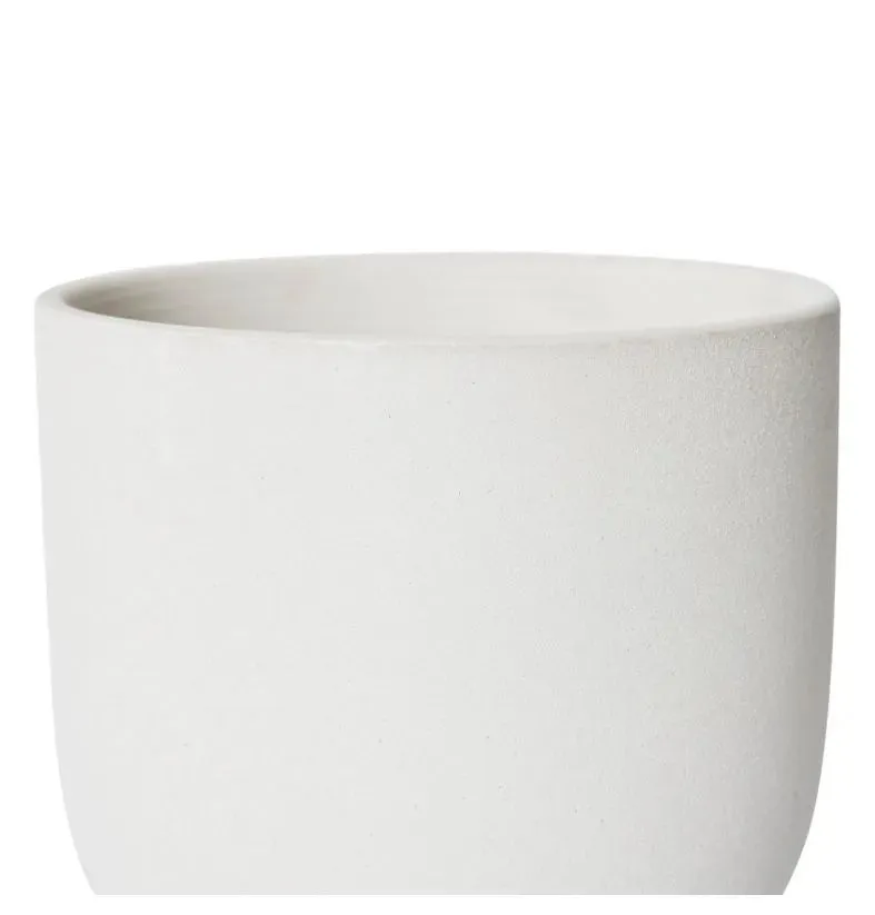 Allegra Pot w. Saucer | White