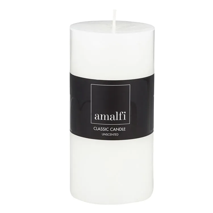 Amalfi Classic Unscented Beige Pillar Candle