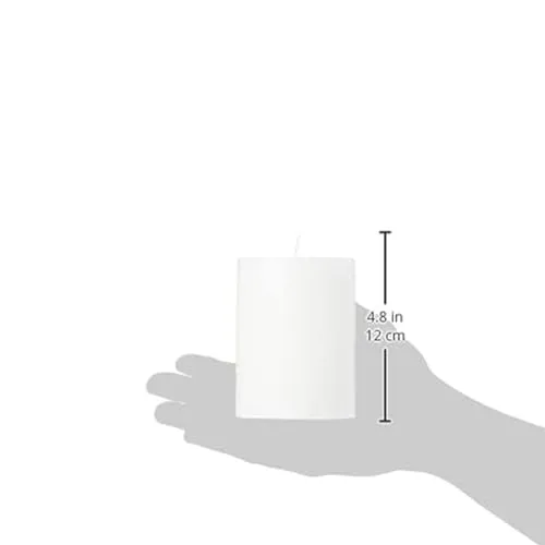 Amazon Brand - Solimo Poured Pillar Candles for Home Décor and Gifting (Set of 3)