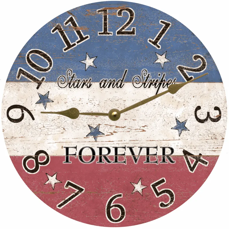 American Clock- Stars and Stripes Clock