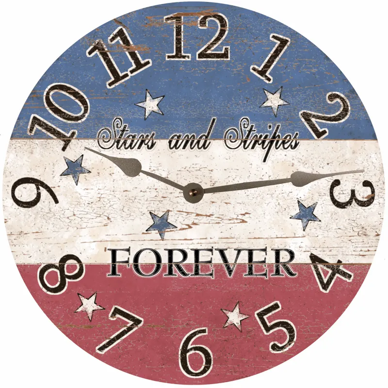 American Clock- Stars and Stripes Clock