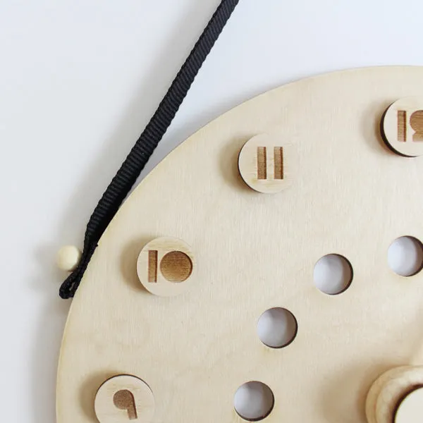 &me Wooden Clock – Black Details