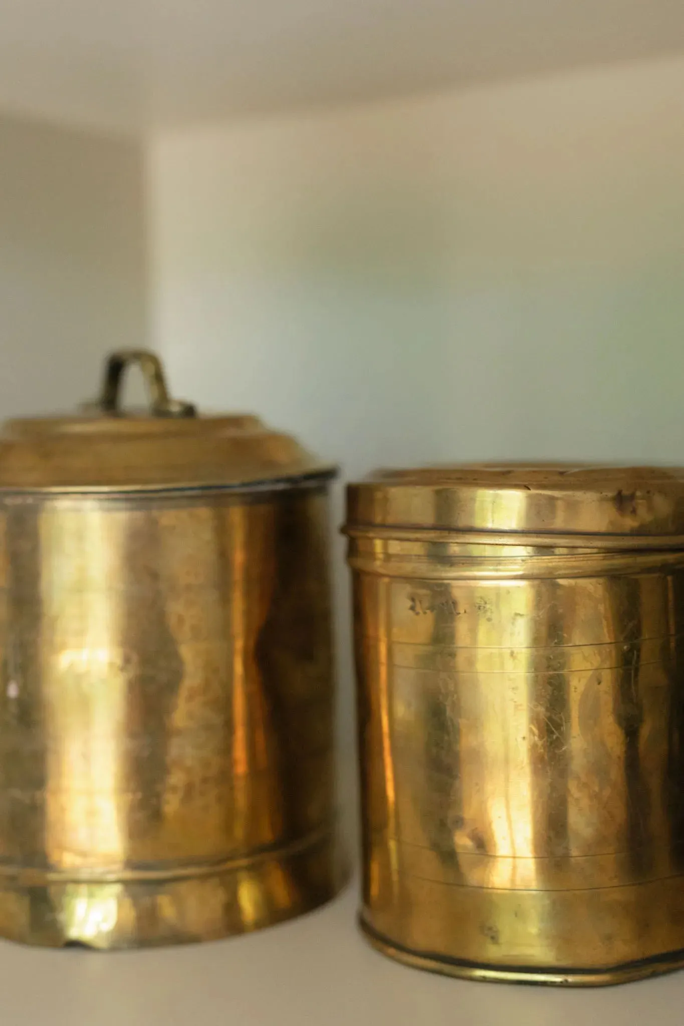 Antique Brass Canister
