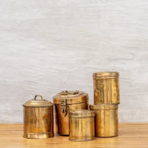 Antique Brass Canister