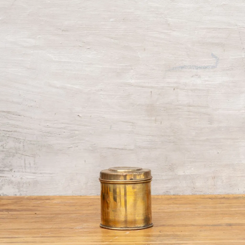 Antique Brass Canister