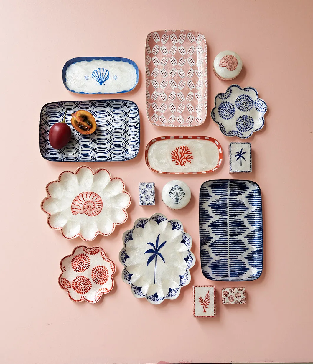 ATLANTIC BLUE STRIPES TRAY
