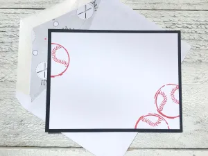 Baseball Note Cards