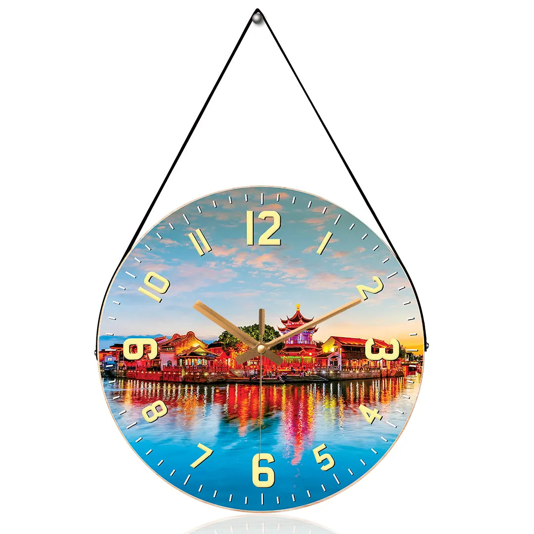 Beautiful forbidden city wall clock