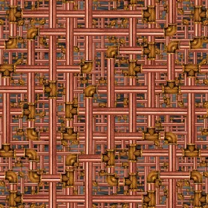 Blank Fabric Time Travel Pipes 3016-33
