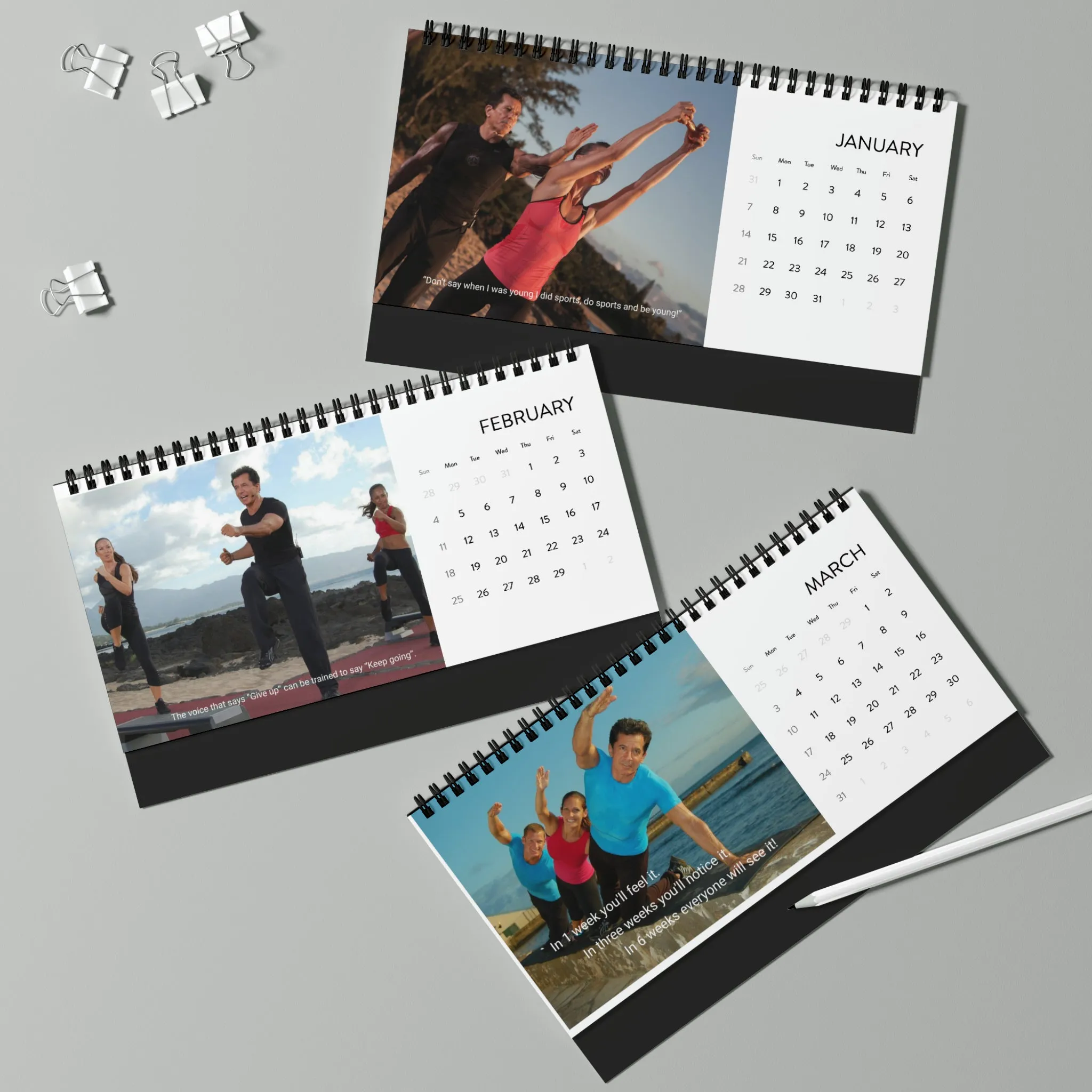 Bodies in Motion Desktop Calendar 2024