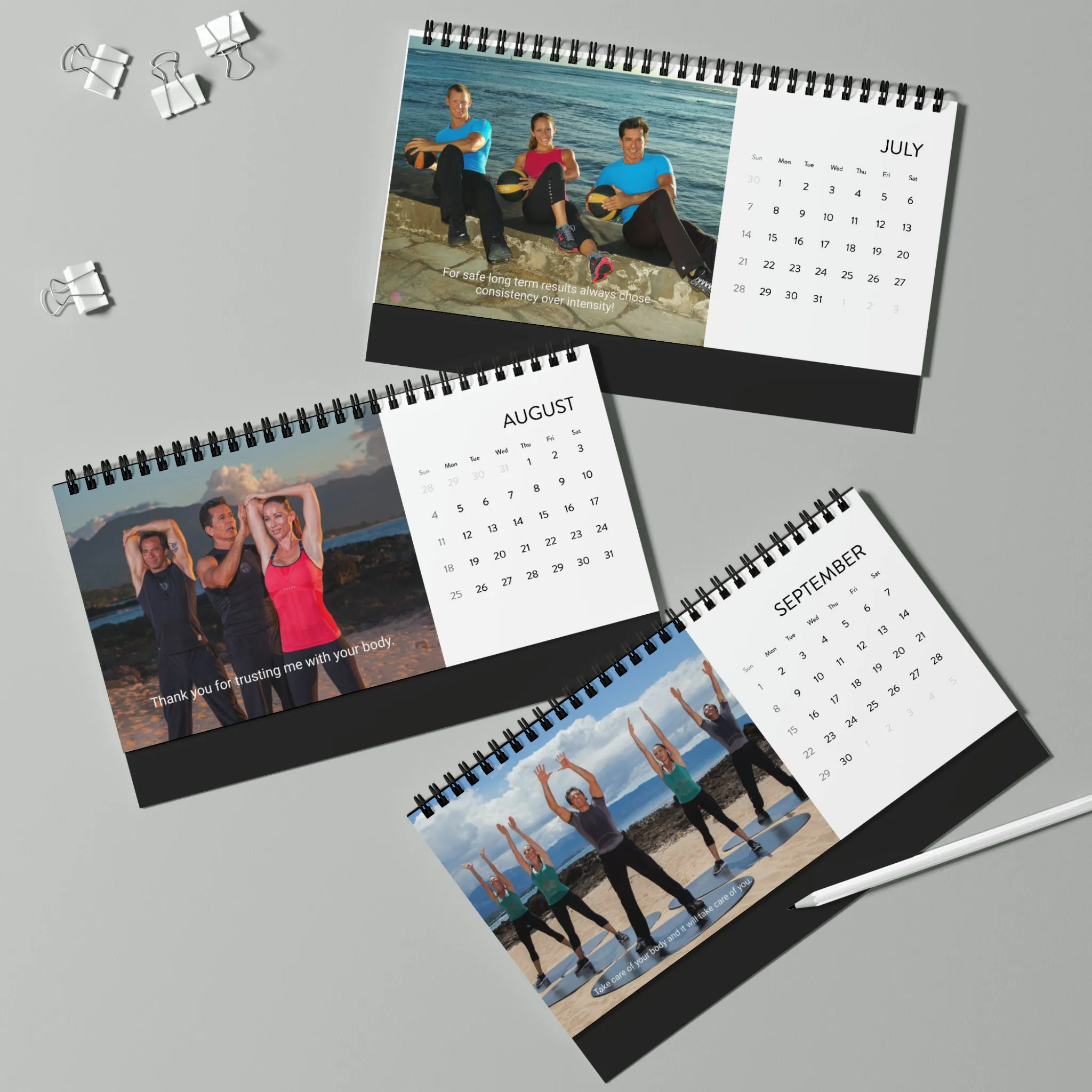 Bodies in Motion Desktop Calendar 2024