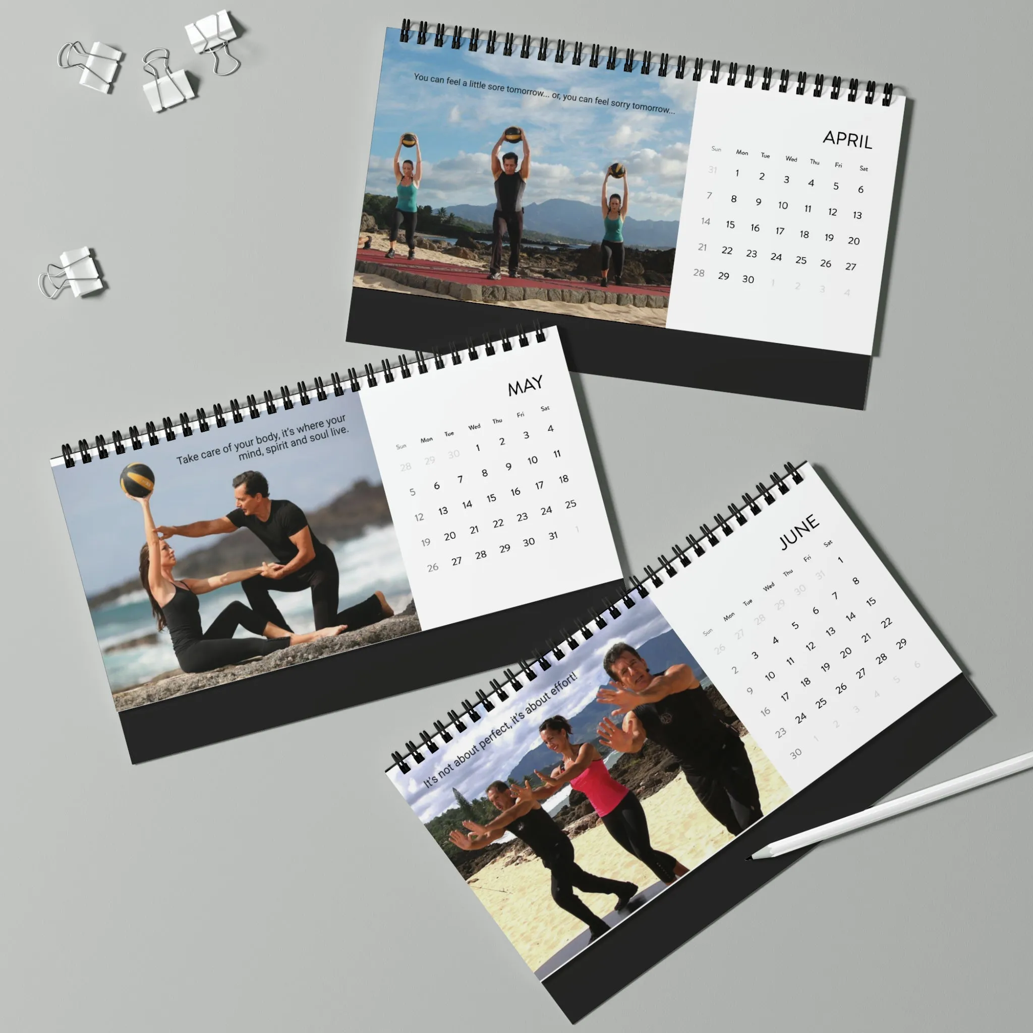 Bodies in Motion Desktop Calendar 2024