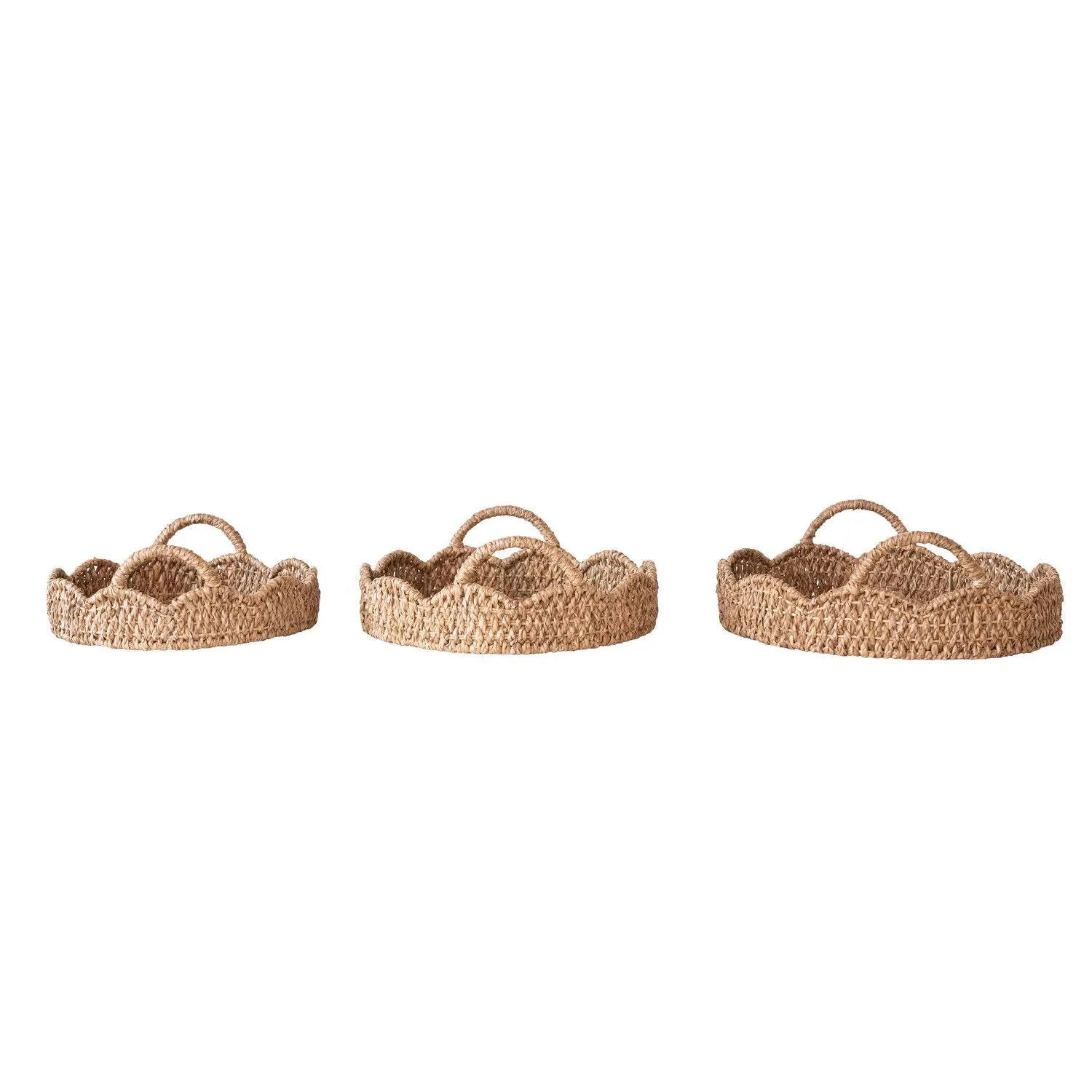BRAIDED BANKUAN AND RATTAN TRAY (MEDIUM)