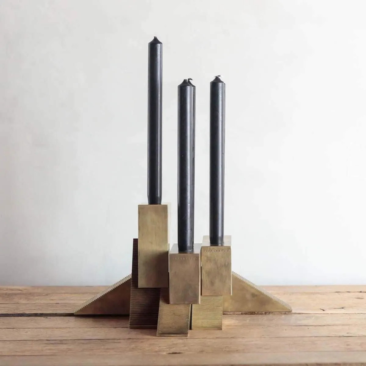 Brass Candle Blocks by Apparatus