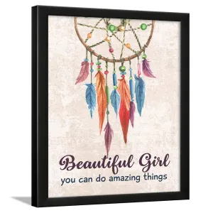 Chaka Chaundh - Girl Quotes Frames - Girls unique Gift Quotes - Quotes Wall Frames for Girls Bedroom - Motivational Women Quotes Wall Frames - (13.6 X 10.6 Inches)