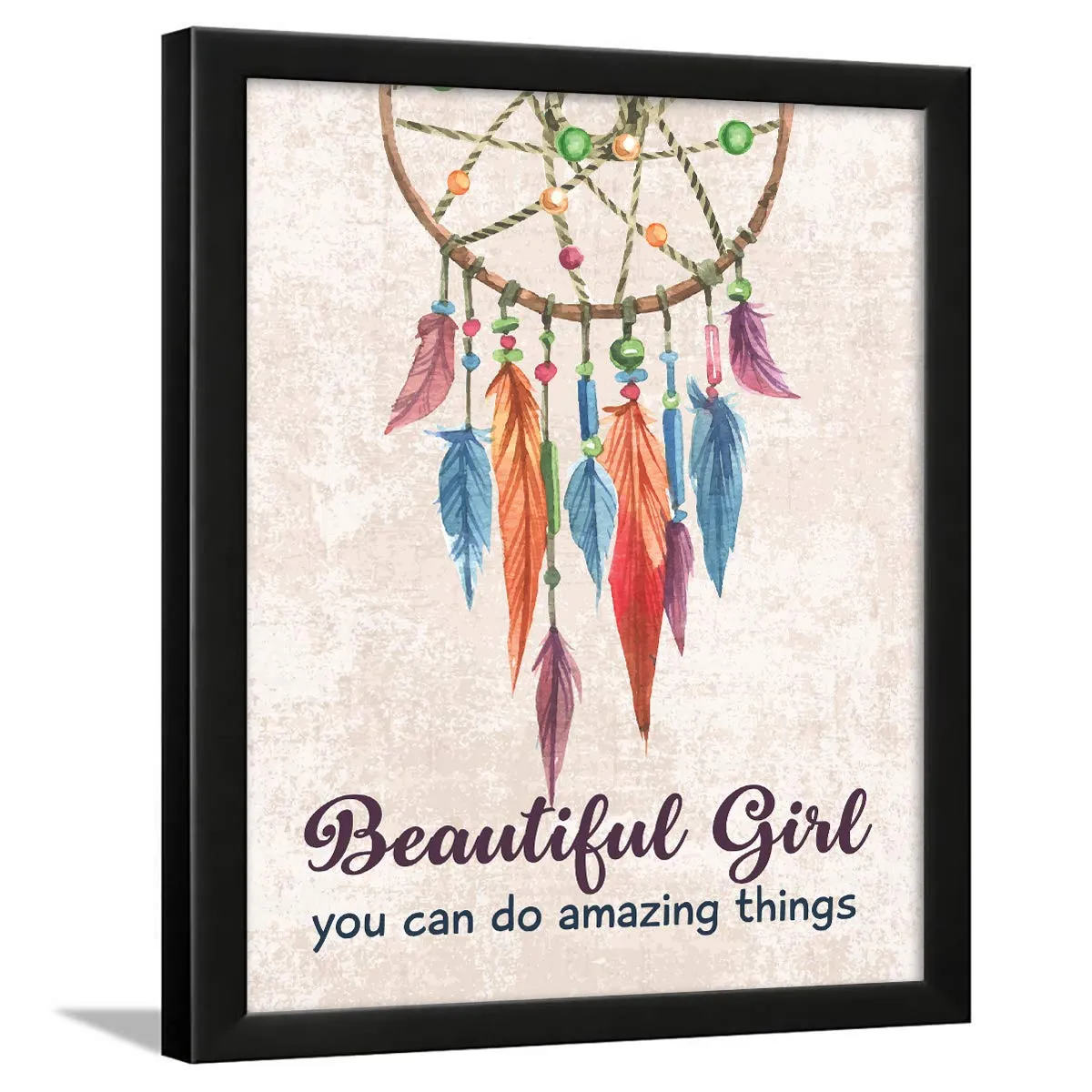 Chaka Chaundh - Girl Quotes Frames - Girls unique Gift Quotes - Quotes Wall Frames for Girls Bedroom - Motivational Women Quotes Wall Frames - (13.6 X 10.6 Inches)