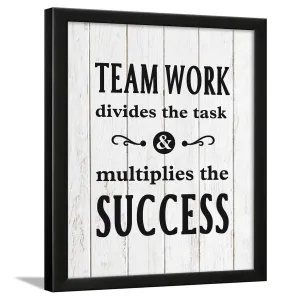 Chaka Chaundh - Office Quotes Frames - Motivational Teamwork Quotes Wall Frames - Brand Business Quotes Wall Frame (13.6 X 10.6 Inches)