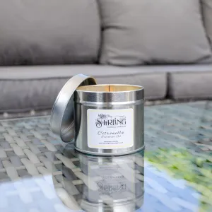 Citronella (essential oil) - Travel Tin Candle - Wooden Wick