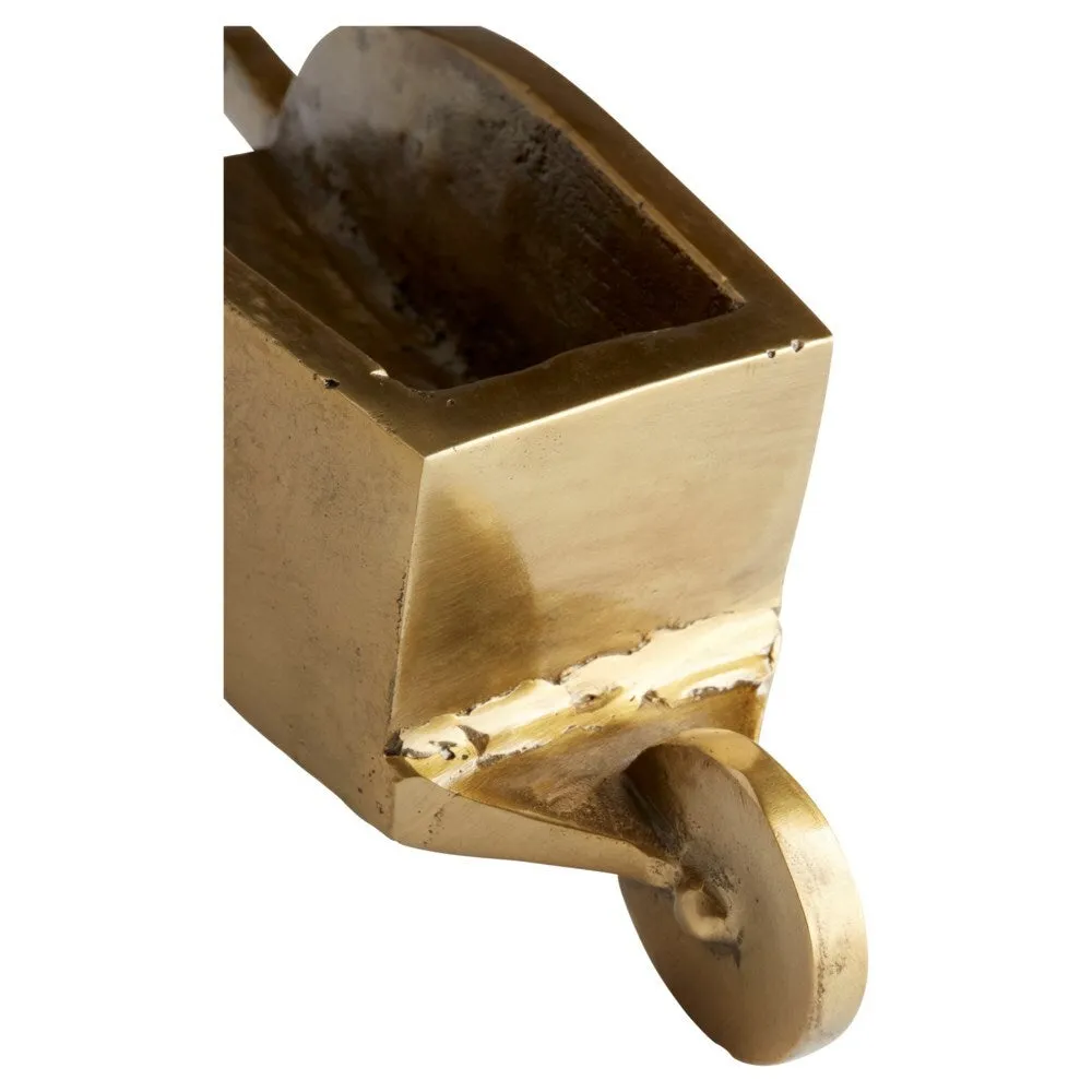 Cyan Design 11231 Wheelbarrow Token - Aged Brass
