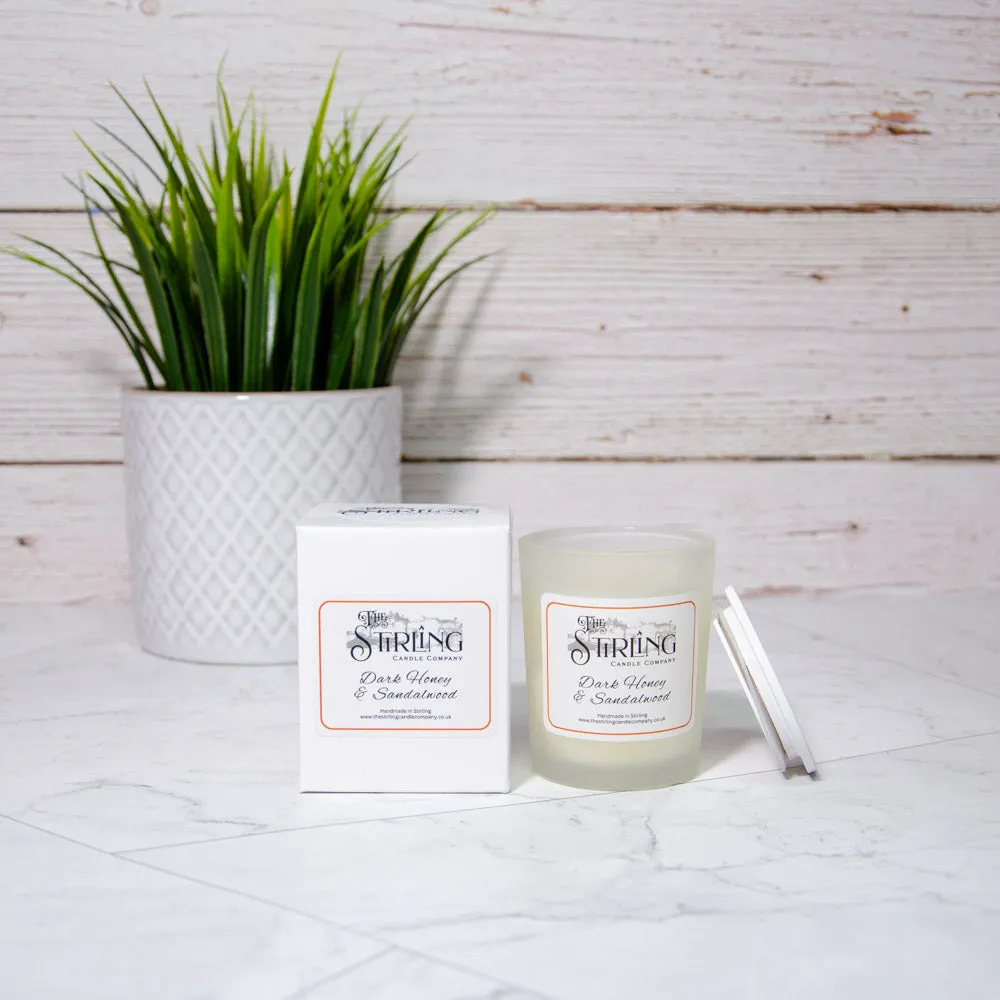 Dark Honey & Sandalwood - Small Candle