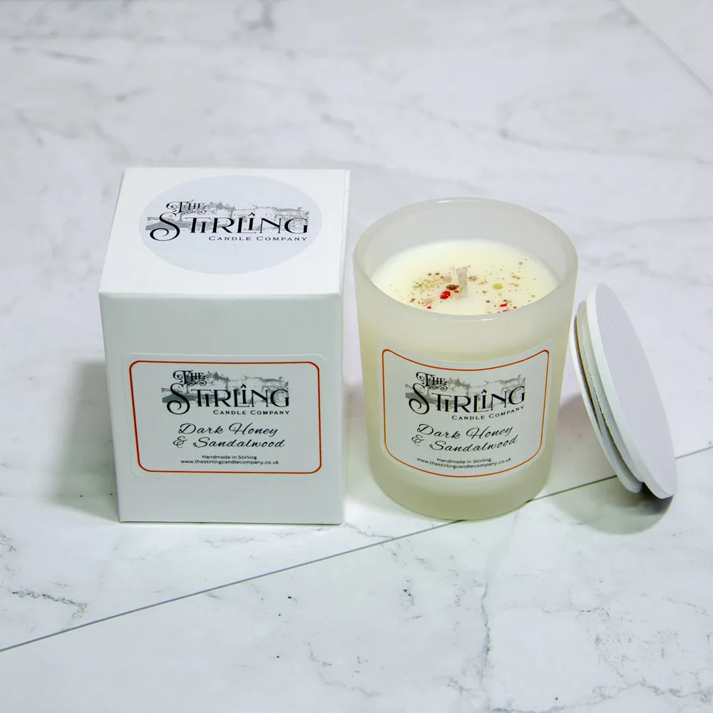 Dark Honey & Sandalwood - Small Candle