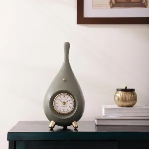 Decor de Maison Time Drop in Green Gold Table Clock