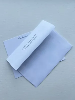 Deluxe Stationery with Printed Envelopes
