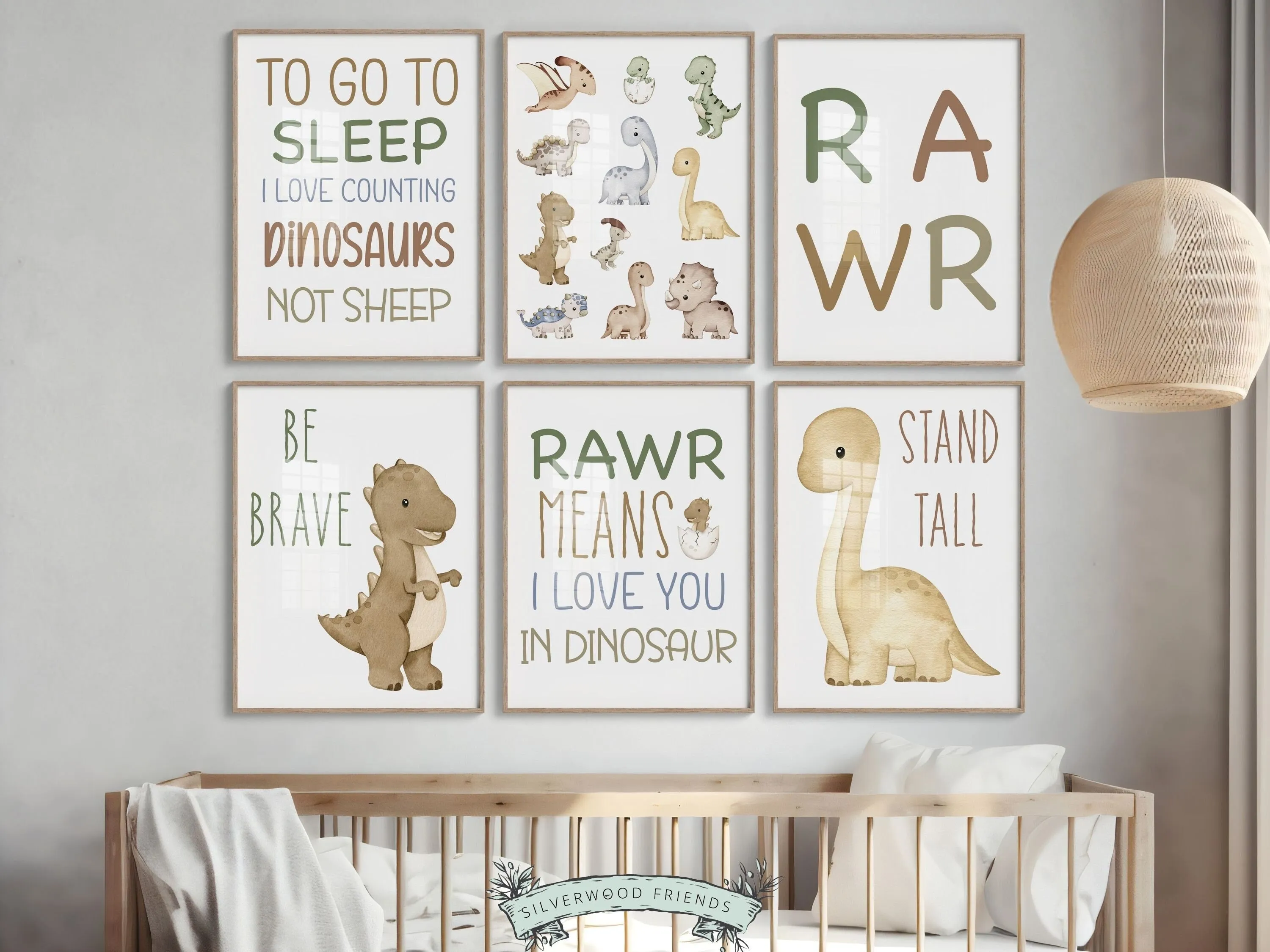 Dinosaur Nursery Prints - Quotes