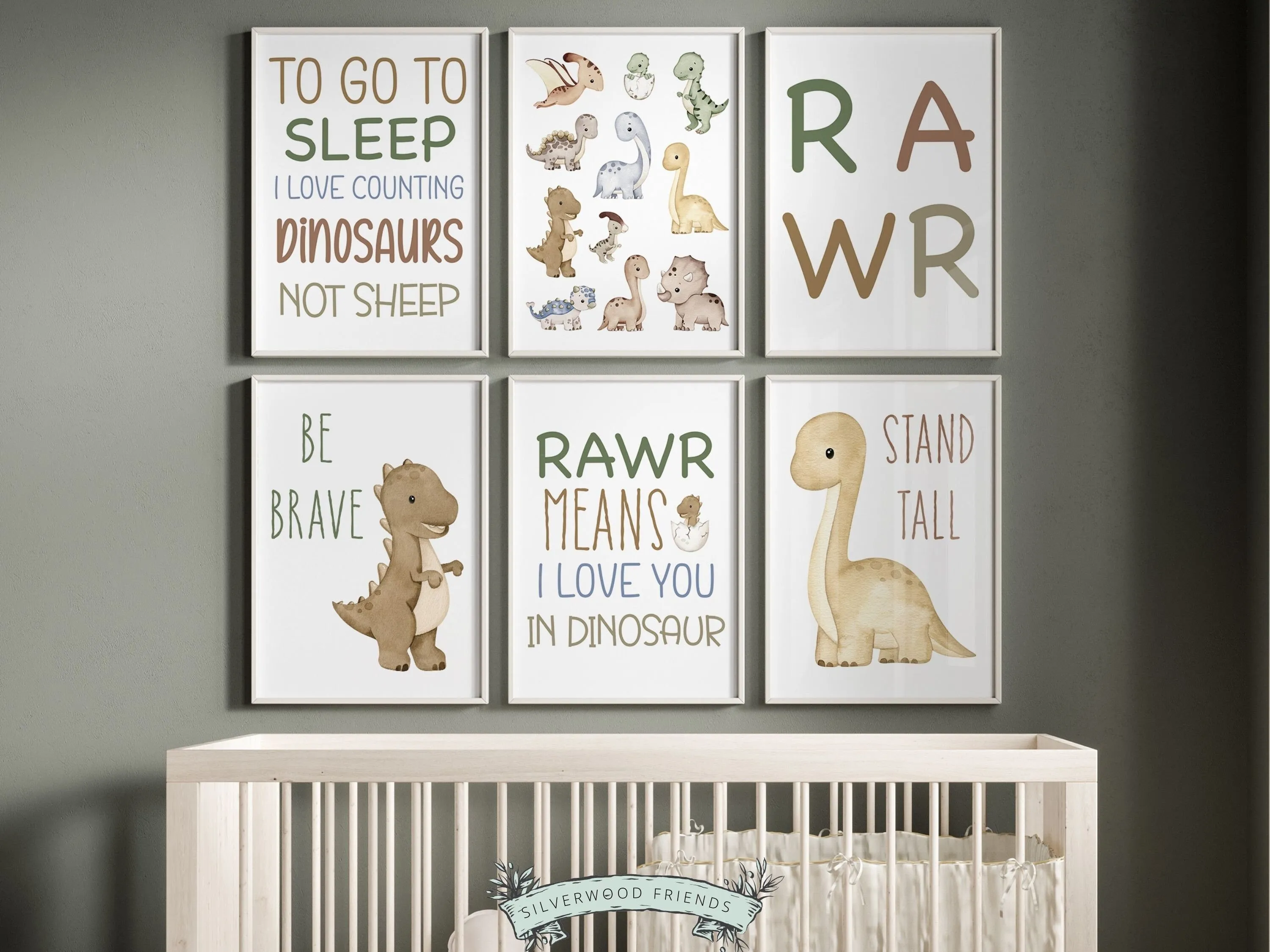 Dinosaur Nursery Prints - Quotes