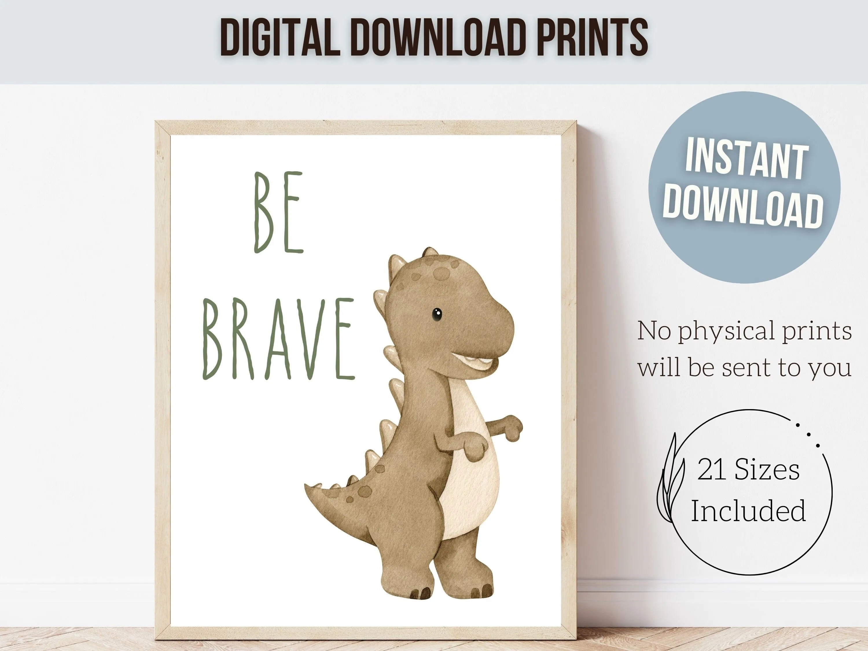 Dinosaur Nursery Prints - Quotes
