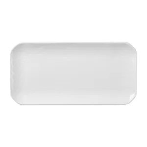 DX001 Churchill Alchemy Abstract White Shallow Oblong Trays (Pack of 6)