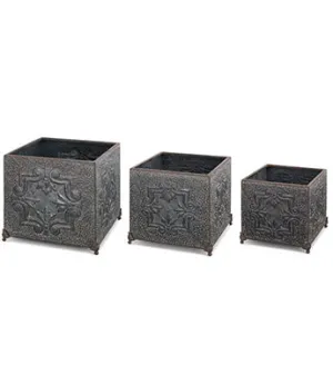 Embossed Tile Planters