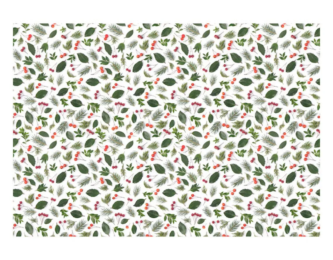 Evergreens and Berries | Gift Wrap