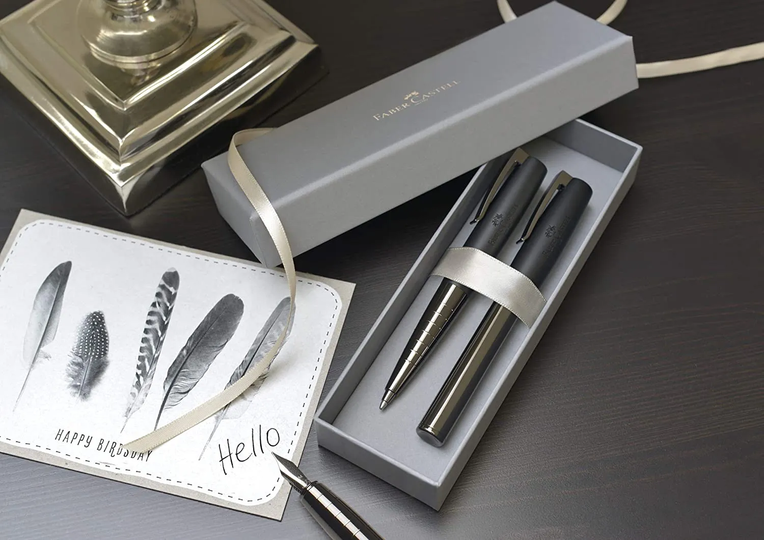 FABER-CASTELL Fountain pen LOOM gunmetal shiny M
