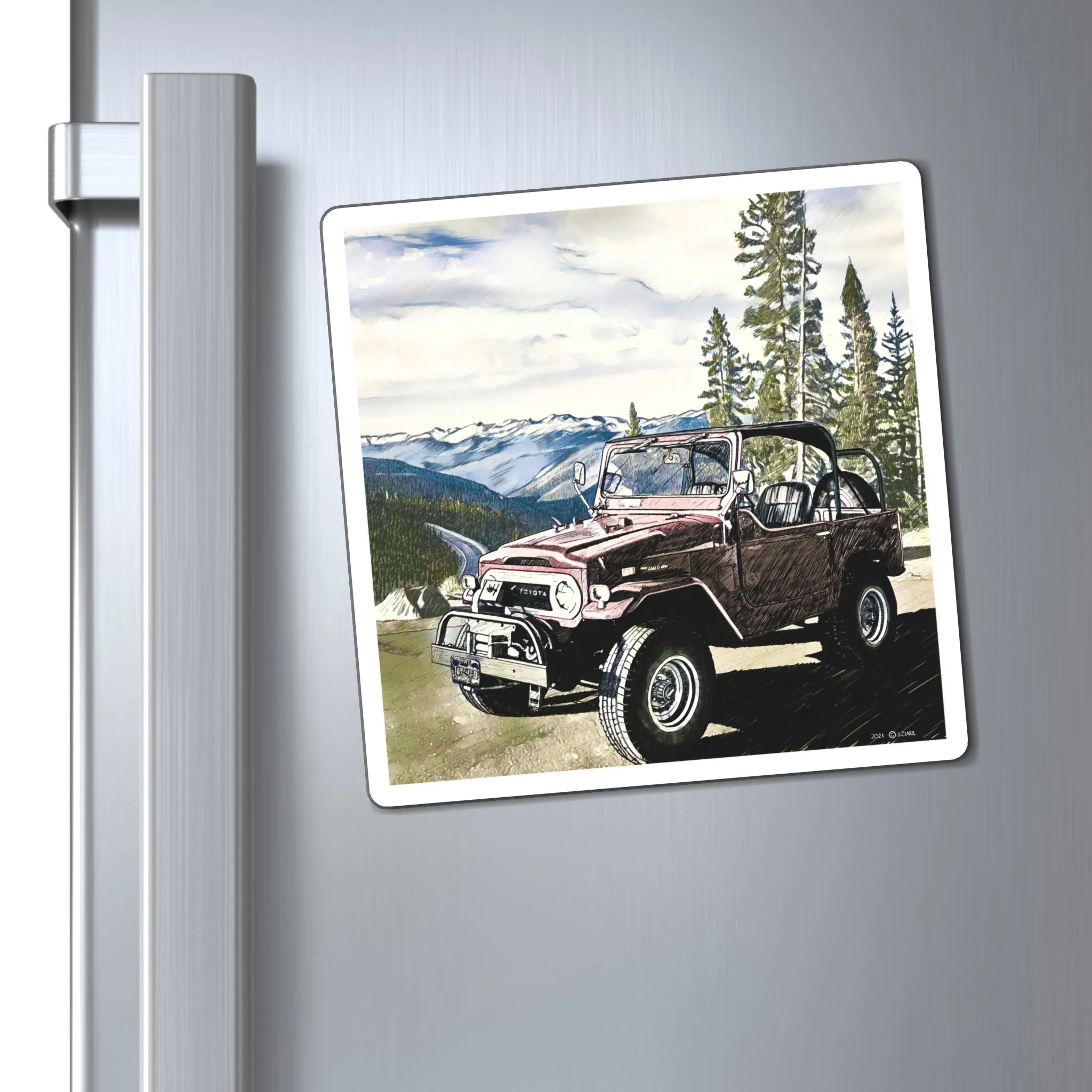 FJ40 Land Cruiser Magnet - Reefmonkey Artist Jesse Clark