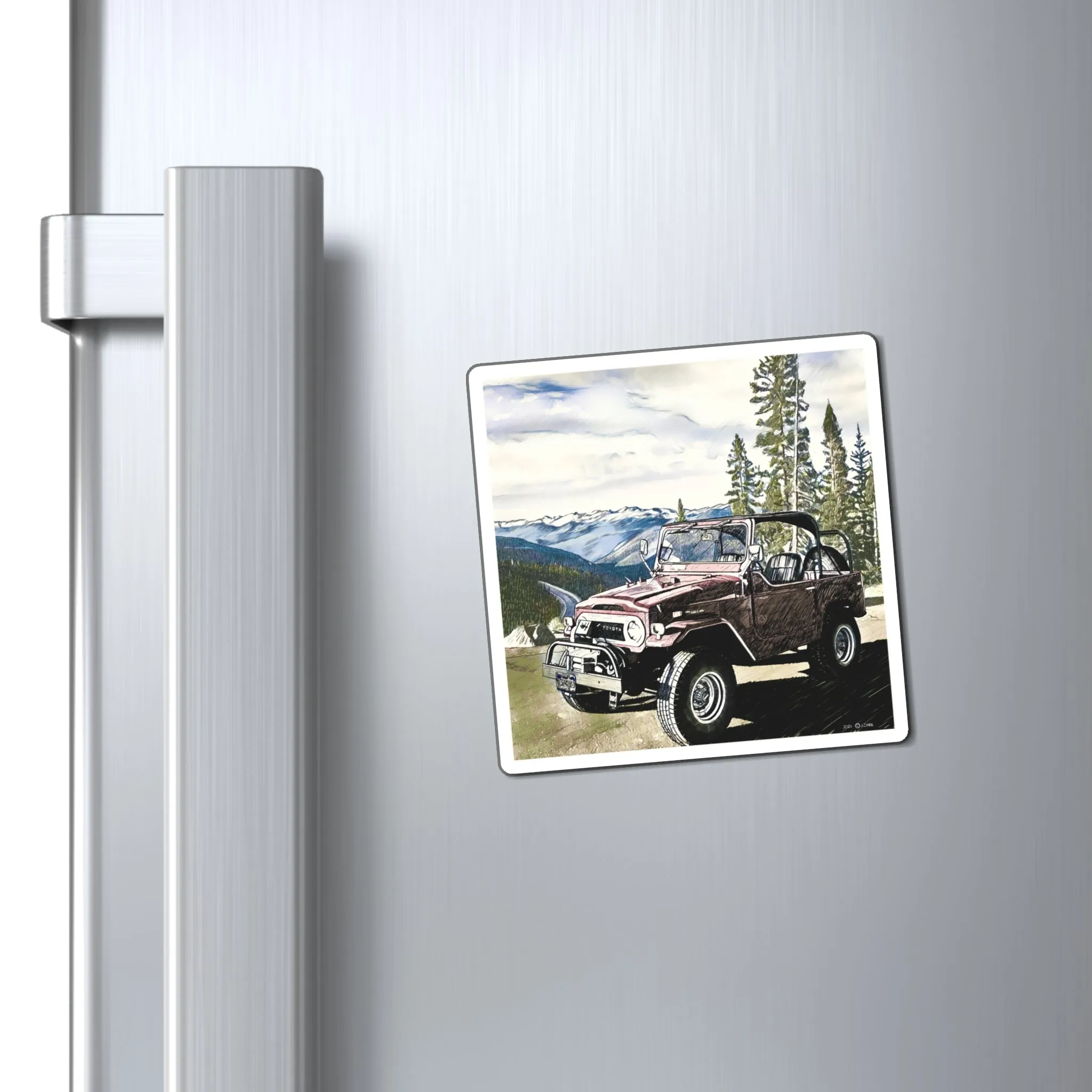 FJ40 Land Cruiser Magnet - Reefmonkey Artist Jesse Clark