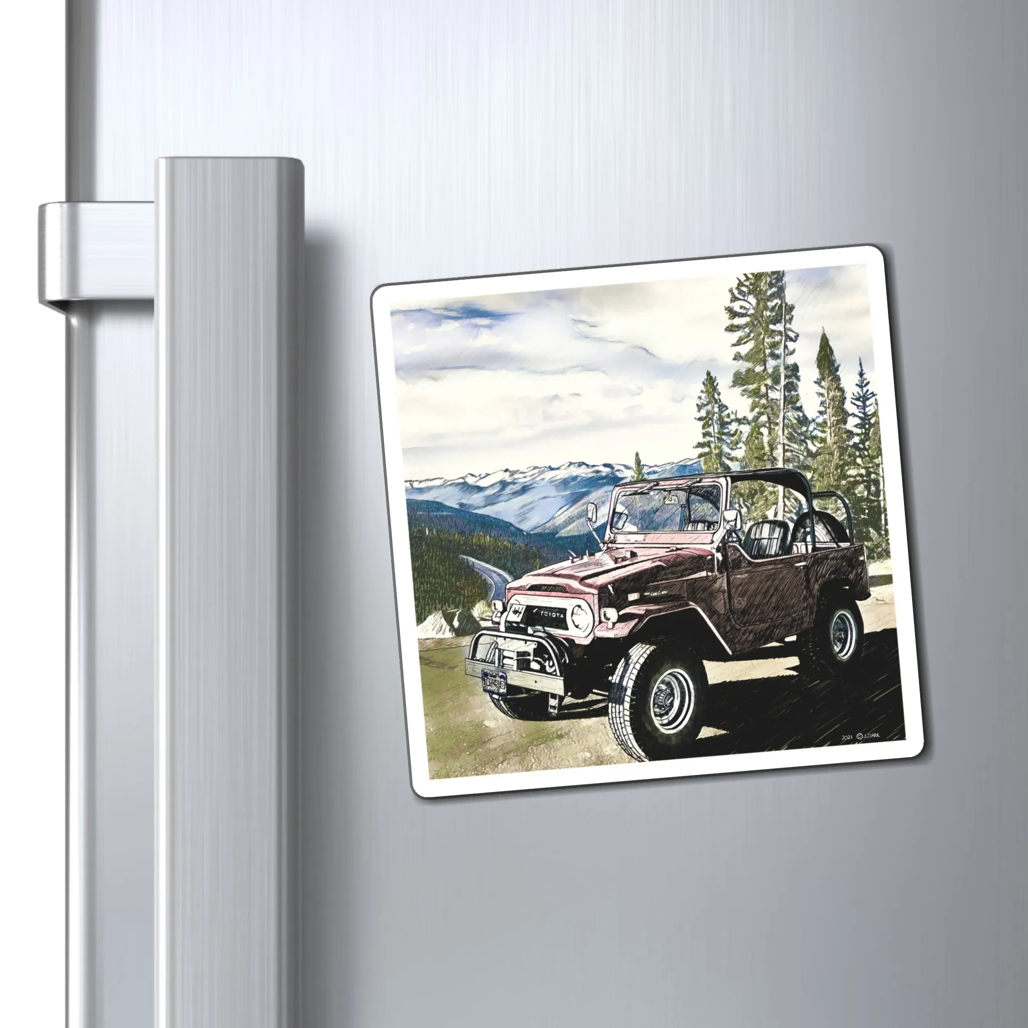 FJ40 Land Cruiser Magnet - Reefmonkey Artist Jesse Clark