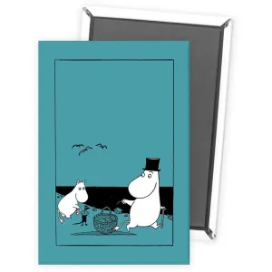 Fridge Magnet  Moominpappa On The Beach