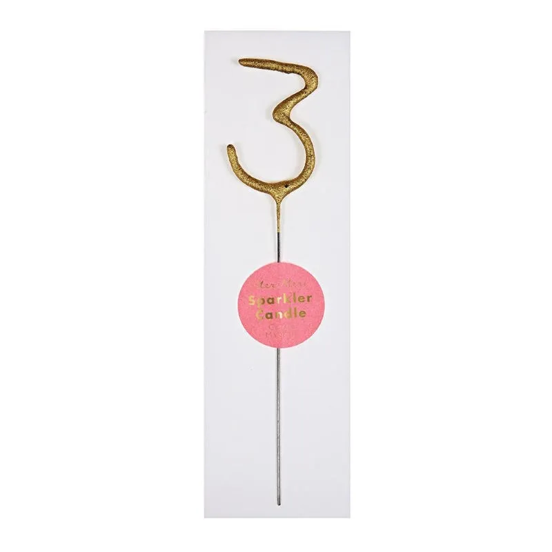 Gold Sparkler Candle - 3